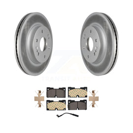 Front Coated Brake Rotor Ceramic Pad Kit For Chevrolet Silverado 1500 GMC Sierra