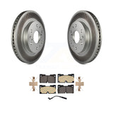 Front Coated Disc Brake Rotors And Ceramic Pads Kit For GMC Sierra 1500