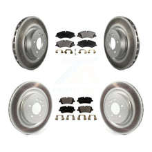 Charger l'image dans la galerie, Front Rear Coated Disc Brake Rotors &amp; Ceramic Pad Kit For Land Rover Range Sport
