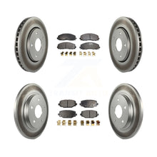 Charger l'image dans la galerie, Front Rear Coated Disc Brake Rotors And Ceramic Pads Kit For Dodge Grand Caravan