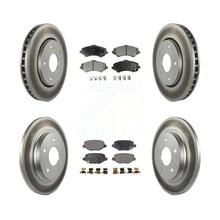 Charger l'image dans la galerie, Front Rear Coated Brake Rotor Ceramic Pad Kit For Dodge Grand Caravan Chrysler &amp;