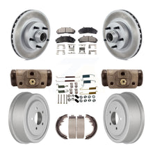 Charger l&#39;image dans la galerie, Front Rear Coated Disc Brake Rotors Ceramic Pad &amp; Drum Kit (9Pc) For Ford Ranger