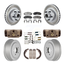 Load image into Gallery viewer, Front Rear Coat Brake Rotor Ceramic Pad Drum Kit (9Pc) For 06-09 Ford Ranger RWD