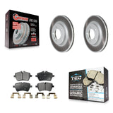 Front Coated Disc Brake Rotor Ceramic Pad Kit For Mini Cooper Countryman Paceman