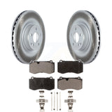 Front Coated Brake Rotor Ceramic Pad Kit For Mercedes-Benz S550 SL550 CL550 S600