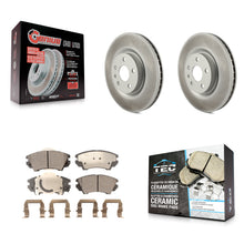 Charger l'image dans la galerie, [Front] 2011-2017 Chevrolet Caprice Premium Coated Rotors &amp; Ceramic Pads Brake Kit For Max Braking