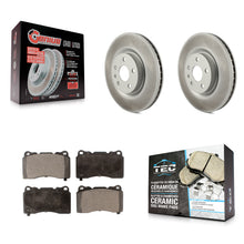 Charger l'image dans la galerie, Front Coated Disc Brake Rotors And Ceramic Pads Kit For Cadillac XTS Buick Regal