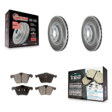 Charger l'image dans la galerie, Front Coated Disc Brake Rotor And Ceramic Pad Kit For Volvo S60 XC70 S80 V60 V70
