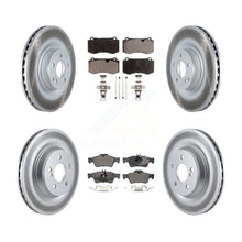 Charger l&#39;image dans la galerie, Front Rear Coated Brake Rotors Ceramic Pad Kit For Mercedes-Benz S550 SL550 S600