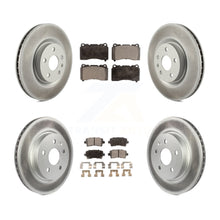 Load image into Gallery viewer, Front Rear Coated Disc Brake Rotors And Ceramic Pads Kit For Cadillac XTS