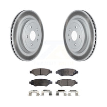 Charger l&#39;image dans la galerie, Rear Coated Disc Brake Rotors And Ceramic Pads Kit For Cadillac CTS