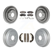 Load image into Gallery viewer, Front Rear Coat Brake Rotors Ceramic Pad Drum Kit For Chevrolet Aveo Spark Aveo5