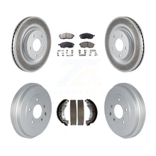 Load image into Gallery viewer, Front Rear Coat Brake Rotors Ceramic Pad Drum Kit For Nissan Sentra Turbocharged