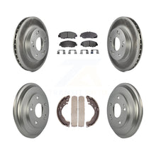 Load image into Gallery viewer, Front Rear Coated Disc Brake Rotors Ceramic Pads And Drum Kit For Honda Civic