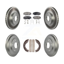 Load image into Gallery viewer, Front Rear Coated Disc Brake Rotors Ceramic Pads And Drum Kit For Honda Civic