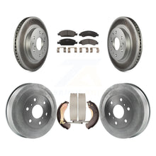 Charger l&#39;image dans la galerie, Front Rear Coated Brake Rotors Ceramic Pad Drum Kit For Chevrolet Silverado 1500