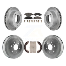 Load image into Gallery viewer, Front Rear Coated Brake Rotors Ceramic Pad Drum Kit For Chevrolet Silverado 1500