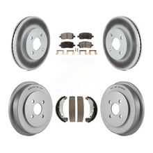 Charger l'image dans la galerie, Front Rear Coat Brake Rotor Ceramic Pad Drum Kit For Chevrolet Cobalt Saturn Ion