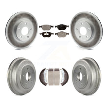 Charger l'image dans la galerie, Front Rear Coat Brake Rotors Ceramic Pad Drum Kit For 10-13 Ford Transit Connect