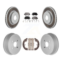 Charger l'image dans la galerie, Front Rear Coated Brake Rotors Ceramic Pad Drum Kit For Toyota Corolla Chevrolet