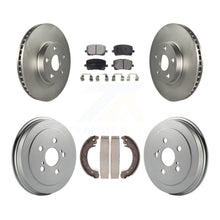 Load image into Gallery viewer, Front Rear Coated Disc Brake Rotors Ceramic Pads And Drum Kit For Toyota Corolla