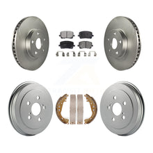 Load image into Gallery viewer, Front Rear Coated Disc Brake Rotors Ceramic Pads And Drum Kit For Toyota Corolla