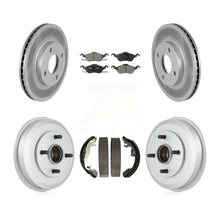 Load image into Gallery viewer, Front Rear Coated Disc Brake Rotors Ceramic Pads And Drum Kit For Ford Focus