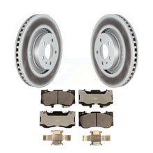 Charger l&#39;image dans la galerie, Front Coated Disc Brake Rotors And Ceramic Pads Kit For Ford Mustang