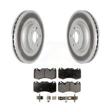 Load image into Gallery viewer, Front Coated Disc Brake Rotors And Ceramic Pads Kit For Land Rover Range Sport