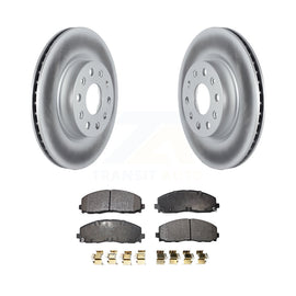 Front Coated Disc Brake Rotors And Ceramic Pads Kit For Jeep Wrangler