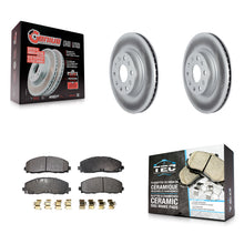 Charger l'image dans la galerie, Front Coated Disc Brake Rotors And Ceramic Pads Kit For Jeep Wrangler