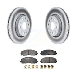 Front Coated Disc Brake Rotors And Ceramic Pads Kit For Jeep Wrangler Gladiator