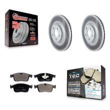 Charger l'image dans la galerie, Front Coated Disc Brake Rotors And Ceramic Pads Kit For Volvo XC60