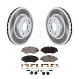 [Front] 2016-2020 Mercedes-Benz Metris Premium Coated Rotors & Ceramic Pads Brake Kit For Max Braking