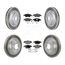 Load image into Gallery viewer, [Front+Rear] 10-11 Mercedes-Benz E550 Coupe Premium Coated Rotors &amp; Ceramic Pads Brake Kit For Max Braking