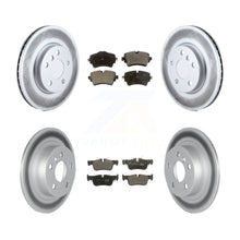 Load image into Gallery viewer, Front Rear Coated Disc Brake Rotors And Ceramic Pads Kit For Mini Cooper Clubman