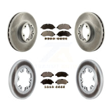 Charger l&#39;image dans la galerie, Front Rear Coated Disc Brake Rotors And Ceramic Pads Kit For Ford Transit-350 HD