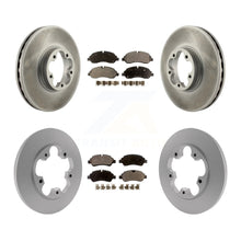 Load image into Gallery viewer, Front Rear Coated Disc Brake Rotors And Ceramic Pads Kit For Ford Transit-350 HD