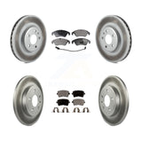 [Front+Rear] 09 Audi A4 Quattro Sedan/Wagon Premium Coated Rotors & Ceramic Pads Brake Kit For Max Braking