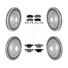 Load image into Gallery viewer, Front Rear Coated Disc Brake Rotors And Ceramic Pads Kit For Subaru Forester