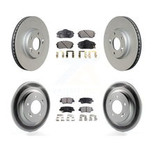 Load image into Gallery viewer, Front Rear Coated Disc Brake Rotors And Ceramic Pads Kit For Kia Soul EV