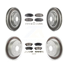 Charger l'image dans la galerie, [Front+Rear] 2016-2020 Toyota Mirai Premium Coated Rotors &amp; Ceramic Pads Brake Kit For Max Braking