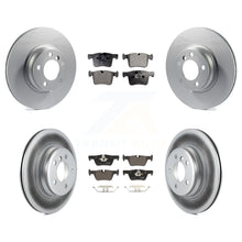 Charger l'image dans la galerie, Front Rear Coated Disc Brake Rotors And Ceramic Pads Kit For BMW 328i xDrive