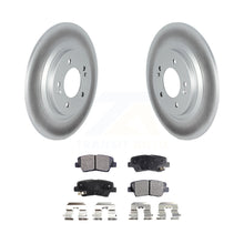 Load image into Gallery viewer, Rear Coated Brake Rotors Ceramic Pad Kit For 2017 Kia Cadenza Limited/Technology