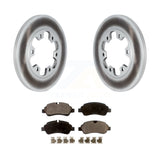 Rear Coat Brake Rotors Ceramic Pad Kit For Ford Transit-350 HD With 6 Lug Wheels