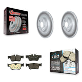 Rear Coated Brake Rotor Ceramic Pad Kit For Volvo XC60 With 302mm Diameter