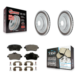Rear Coat Brake Rotor Ceramic Pad Kit For Mercedes-Benz GLS450 GL450 GLS550 ML63