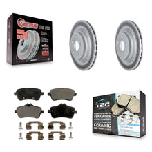 Charger l'image dans la galerie, Rear Coated Brake Rotor Ceramic Pad Kit For Mercedes-Benz ML350 GLE350 GLE43 AMG