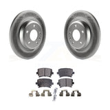 [Rear] 2009 Audi A4 Quattro Convertible Premium Coated Rotors & Ceramic Pads Brake Kit For Max Braking