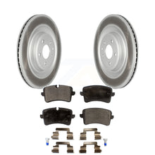 Load image into Gallery viewer, Rear Coated Disc Brake Rotors And Ceramic Pads Kit For Audi A8 Quattro S6 S7 S8